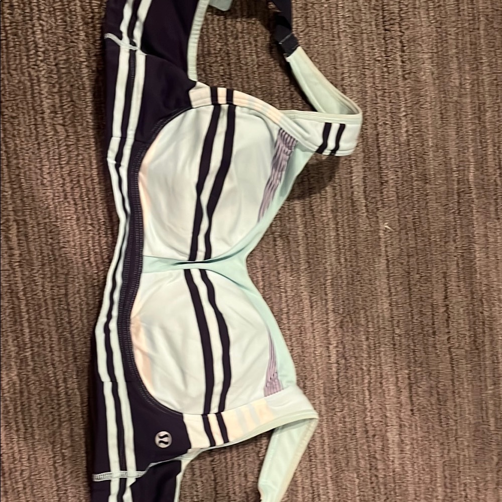 lululemon athletica Mint and Navy Sports Bra